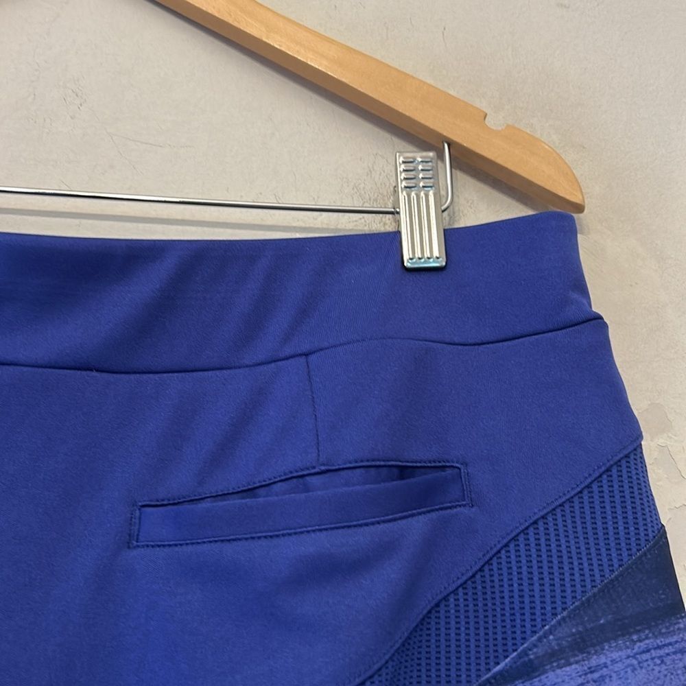 PGA Tour purple lime green pull on golf skort Size L EUC - Picture 6 of 8